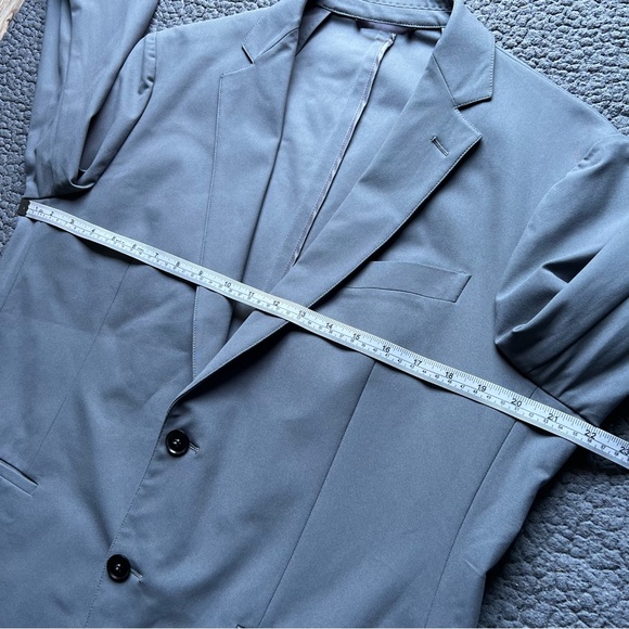 NEW Sene Sz 44 R Gray Soho Flex Tech Sport Coat Unstructured Blazer Travel Work - Picture 5 of 14